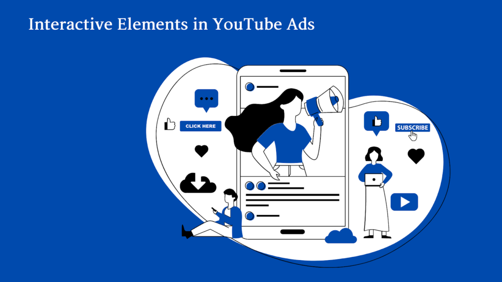 Creating interacting element in YouTube video ad