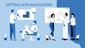 People setting site navigation to improve ecommerce site conversion rates